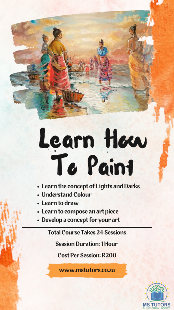 Learning how-to paint with our interactive Art classes